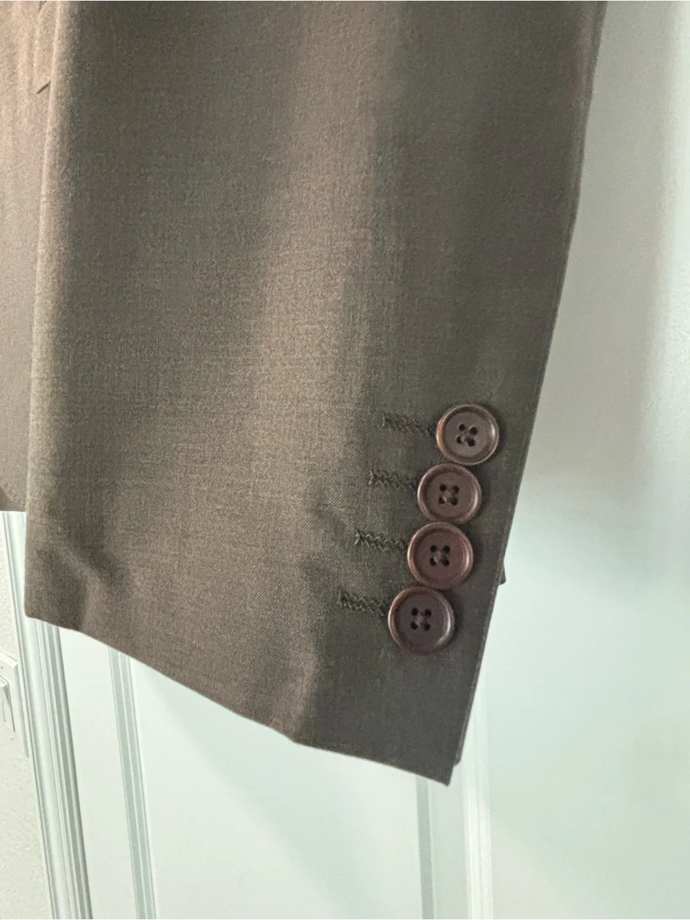 next Men's Olive Brown Single-Breasted Sport Coat